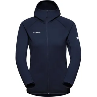 Mammut Aconcagua ML Hooded Jacket Women | Outdoor Fleecejacke für Damen mit Kapuze | Marine, XS