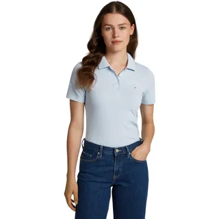 Tommy Hilfiger Damen Poloshirt Kurzarm Script Graphic Slim Fit
