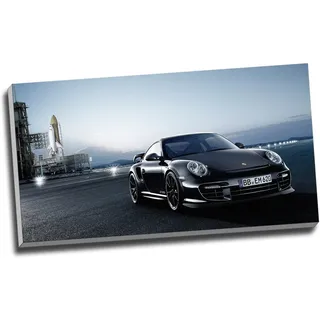 Sportwagenkunstdruck auf Leinwand, Motiv Porsche 911 Gt2 Rs, Wandobjekt, Bild, 76,2 cm x 40,6 cm