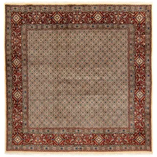 morgenland Orientteppich »Perser - Classic quadratisch - 257 x 248 cm - hellbraun«, quadratisch, 10 mm Höhe, Wohnzimmer, Handgeknüpft, Einzelstück mit Zertifikat, braun