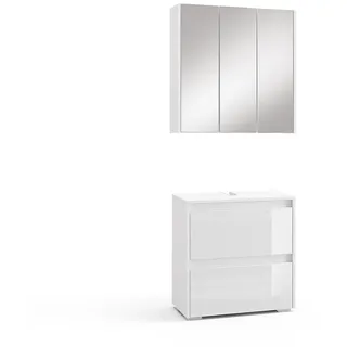 Vicco Majest 2-tlg. Weiß Hochglanz