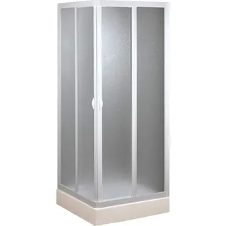 Forte Vela Eck-Duschkabine mit Schiebetür 90 x 190 cm weiß