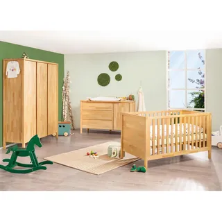 Pinolino Babyzimmer , Buchefarben , Holz , Buche , massiv , 6 Fächer , 3 Schubladen , in verschiedenen Größen erhältlich,zum Juniorbett umbaubar, höhenverstellbar, Sprossen mit Normabstand, Aufbauanleitung im Karton, Lattenrost inklusive, Schlupfsprossen , Babymöbel & Kindermöbel, Babyzimmer, Babyzimmer-Serien