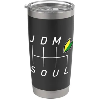 JDM Soul 6-Gang Schaltschema - Japanisches Wakaba Design Doppelwandiger Edelstahl-Thermobecher
