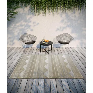 Villeroy & Boch »Elisabeth«, rechteckig, 8 mm Höhe, In-& Outdoor, Flachgewebe, wetterfest, Terrasse, Balkon, natur, Braun,