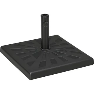 Outsunny Schirmständer 19 kg Kunststoff/Metall Schwarz