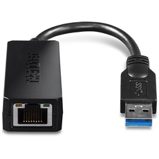 TRENDnet TU3-ETG USB 3.0 zu Gigabit Ethernet LAN Netzwerk Adapter für Windows, Mac, Chromebook, Linux, und bestimmte Android Handy, ASIX AX88179 Chipset