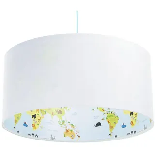 Onzeno Hängeleuchte Bunt 60/30 cm , Weiß, Multicolor , Kunststoff , E27 , 1.1x30x60 cm , Lampen & Leuchten, Innenbeleuchtung, Hängeleuchten, Pendelleuchten