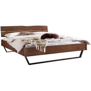 Hasena Bett , Anthrazit, Nussbaumfarben , Holz , Nussbaum , massiv , Höhe ca. 22 cm , 140x200 cm , in verschiedenen Holzarten erhältlich, in verschiedenen Größen erhältlich , Schlafzimmer, Komplette Schlafzimmer und Serien, Schlafzimmerserien