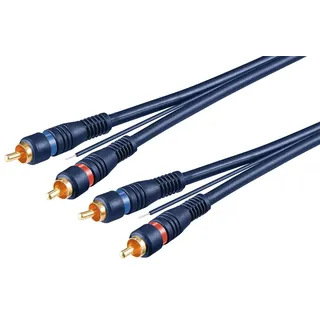 goobay Cinch Kabel 2x Cinch-Stecker 5,0m (50175)