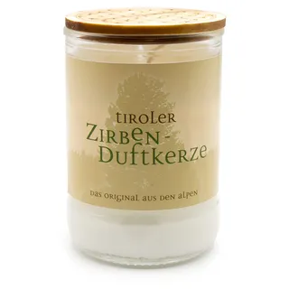 Tiroler Zirbenkissen Zirbenkerze mit Zirbenholzdeckel Blume des Lebens