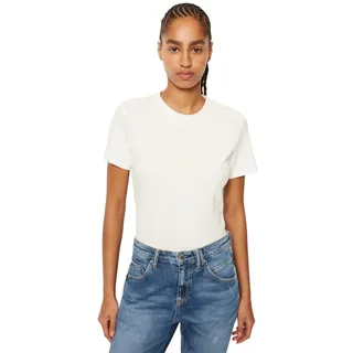 MARC O'POLO Denim Damen B41226051539 T-Shirt, Silky White, XL