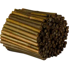 Bild Bambusstäbe, 200er Set, 10 cm, Bambusstangen zum Basteln, Anzuchthilfe für Jungpflanzen, Bastelstäbe, Natur