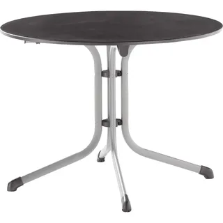 Sieger Klapptisch Ø 100 x 73 cm Graphit/Schieferdekor Anthrazit
