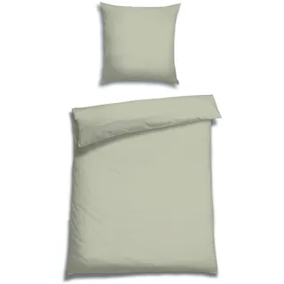 Florella Bettwäsche "Uni pastell gruen Edel-Satin, 100% Baumwolle", pastell grün