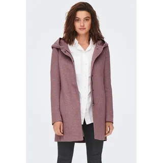 ONLY Langjacke »ONLSEDONA LIGHT COAT OTW NOOS«, mit Kapuze, in melierter Optik, rosa