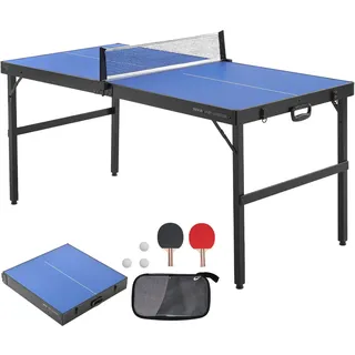 Vevor Tischtennisplatte Ping-Pong-Tisch klappbar Blau