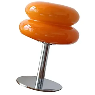 FTVOGUE Eierkuchen-Tischlampe für Mädchen, Energieeffizient, Weiches Licht, Niedliche Glas-Tischlampe, USB-Schreibtischlampe für Schlafsaal (USB-Knopfschalter)