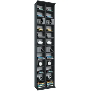 VCM Almera Standregal 42 x 20 x 180 cm Schwarz