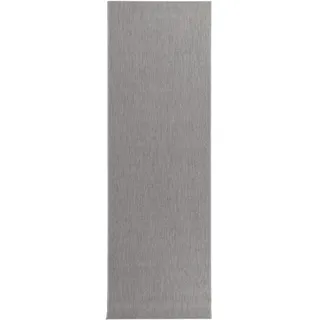 benuta Outdoorläufer Metro Hellgrau 80x240 cm , Textil , Beton Optik , Rechteckig , 80x240 cm , Oeko-Tex® Standard 100 , wasserabweisend , Teppiche und Böden, Teppiche, Teppichläufer, Läufer