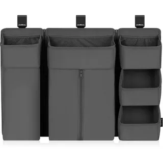 Lionelo Sidepocket Large Kinderbett-Organizer, Hängender Bett-Organizer, Wickeltisch, Windeln, Babytücher, Für Kinderzimmer, 58x11x58 cm