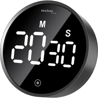 Technoline Kurzzeitwecker digital rund schwarz