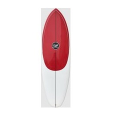 Light Hybrid Red - Epoxy - Future 6'4 Surfboard uni, Uni