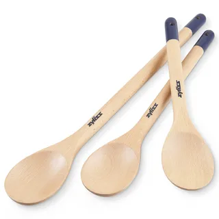 Zyliss E980207 3-teiliges Kochlöffel Set, verantwortungsvoll angebautem Akazienholz, Löffel zum Kochen/Backen/Lebensmittelzubereitung, inkl. 3 x Löffel
