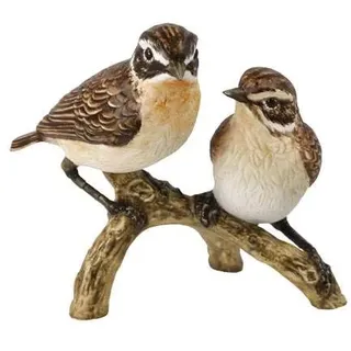 GOEBEL Vogel des Jahres 2023 Figur Braunkehlchenpaar