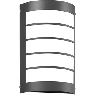 CMD Außenwandleuchte Aluminium Edelstahl Glas 28,0 cm E27 IP44 anthrazit