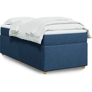 2024 Möbel Boxspringbett mit Matratze Blau 80x200 cm Stoff Klassische Betten 1575130 - Blau