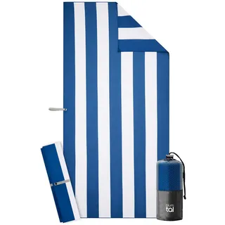 Blumtal Strandtuch 90 x 180 cm Blau/Gestreift
