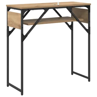 Konsolentisch Artisan-Eiche Holzwerkstoff 75x30x75cm - Braun