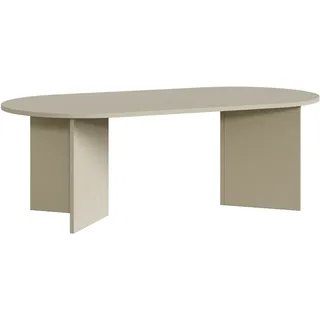 [en.casa] Couchtisch Kynd 119x60x40 cm Sandfarben