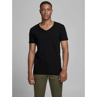 JACK & JONES SLIM- FIT BASIC TEE V-NECK schwarz XXL