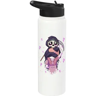 Pastell Goth Kawaii Anime Girl und Cute Reaper Teens Stainless Steel Insulated Water Bottle