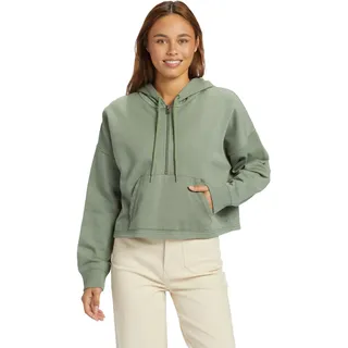 Roxy Drakes Cove - Kapuzenpulli mit Halbreißverschluss für Frauen Grün
