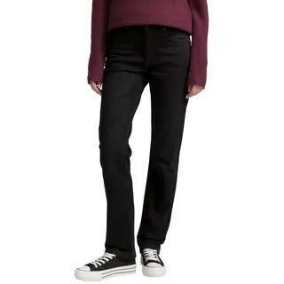 Tom Tailor Damen, 1047852 TTELVA straight Jeans, 10240 - Black denim), 30W / 34L EU