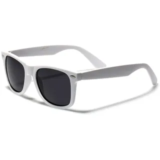 Boolavard' RetroUV® Klassisch Design Sonnenbrille - UV400 (Weiß)