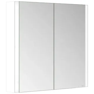 KEUCO SOMARIS Spiegelschrank Wandvorbau 2-türig, 800mm, 14502512100, Farbe: Weiß Matt