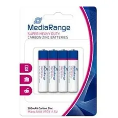 MediaRange battery 4 x AAA / LR03 Carbon Zinc