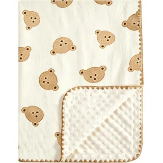 Babydecke Baby Decke Neugeborenen,Babydecke Baumwolle 100x100cm,musselin Decke Baby, Kuscheldecke Baby Krabbeldecke Kinderwagen Decke Unisex Baby Decke für Neugeborene Kinder