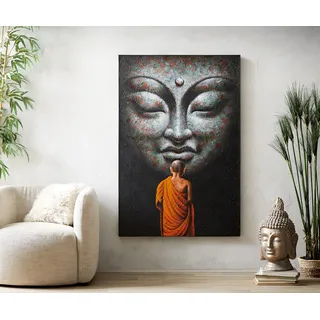 DELIFE Gemälde Becca 100x150 cm Mehrfarbig Acryl auf Leinwand - Bunt, Schwarz