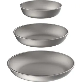 Ultraleichtes Titan-Kochgeschirr-Set für Outdoor, Camping, Wandern