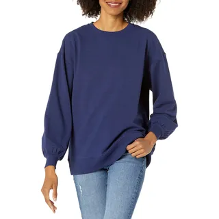 The Drop Damen Kiko Oversize-Sweatshirt mit Rundhalsausschnitt, Blau, S