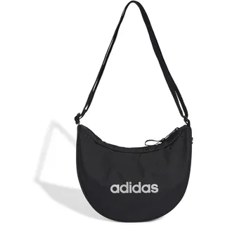 adidas Women's LINEAR ESSENTIALS FESTIVAL BAG, Black/White, One size