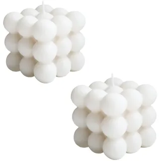Weenwill Duftkerze in Würfelform,2 stück Bubble Kerze Handgefertigt Sojawachs Kerzen Aromatherapie Kerzen Natürlich und Wohlriechend Asthetische Kerze für Dekoration Aesthetic