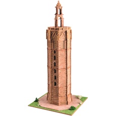 Keranova 30103 Historic Buildings 3242 Teile The Miguelete Bell Tower Modell, 19,5 x 19,5 x 47 cm, Mehrfarbig