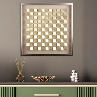 Casablanca by Gilde Casablanca Bild mit Rahmen "Bild quadratisch champagnerfarben H. 70 cm",