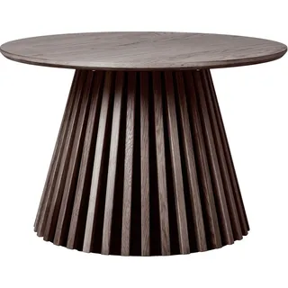 Osaka Couchtisch, geräuchertes Eichenfurnier, Ø 70 x 45 cm - Braun